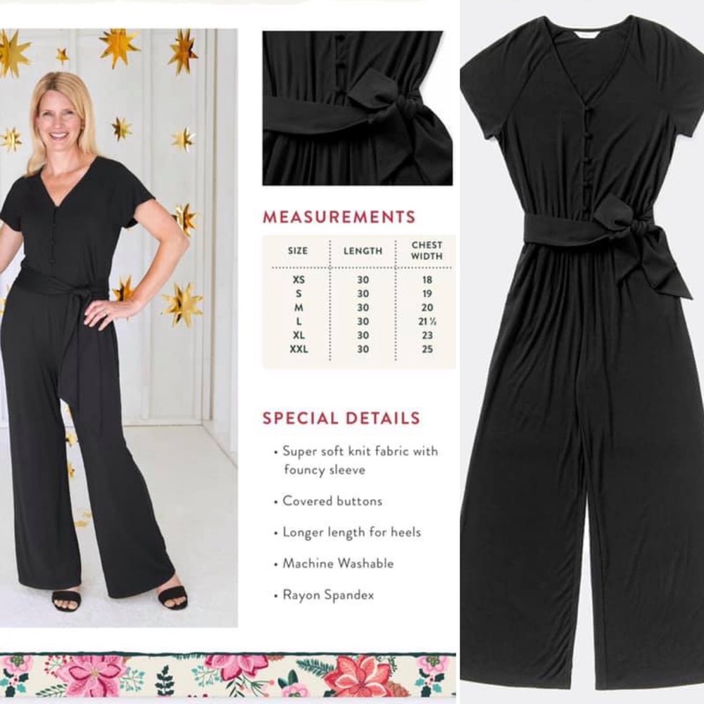 ✨🖤 Matilda Jane Count Me In Jumpsuit! L